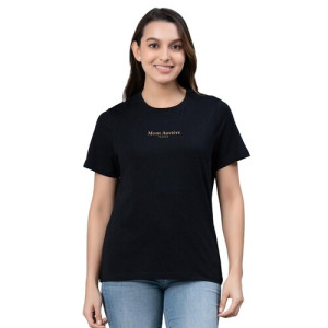 Casual Women T-Shirt Black